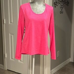 Athleta Long Sleeve‎ Top Hot Pink 7222070